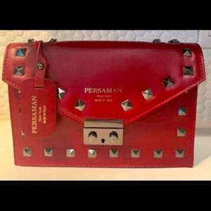 Persaman New York “Angelita” red shoulder bag